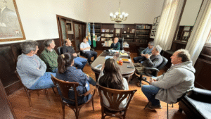 Emergencia hídrica en Huanguelén: el intendente articula respuesta con obras y acción provincial