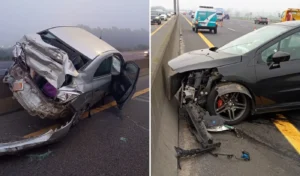 En medio de la niebla hubo dos choques en la Autopista La Plata-Buenos Aires y se complica la circulación